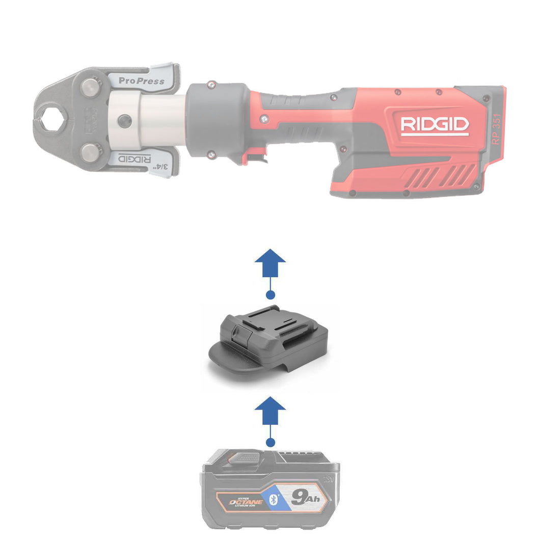 RIDGID 18V à RIDGID Rouge (Plomberie) 18V Adaptateur de Batterie