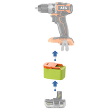 Charger l&#39;image dans la galerie, Ryobi 18V à AEG 18V Adaptateur de Batterie
