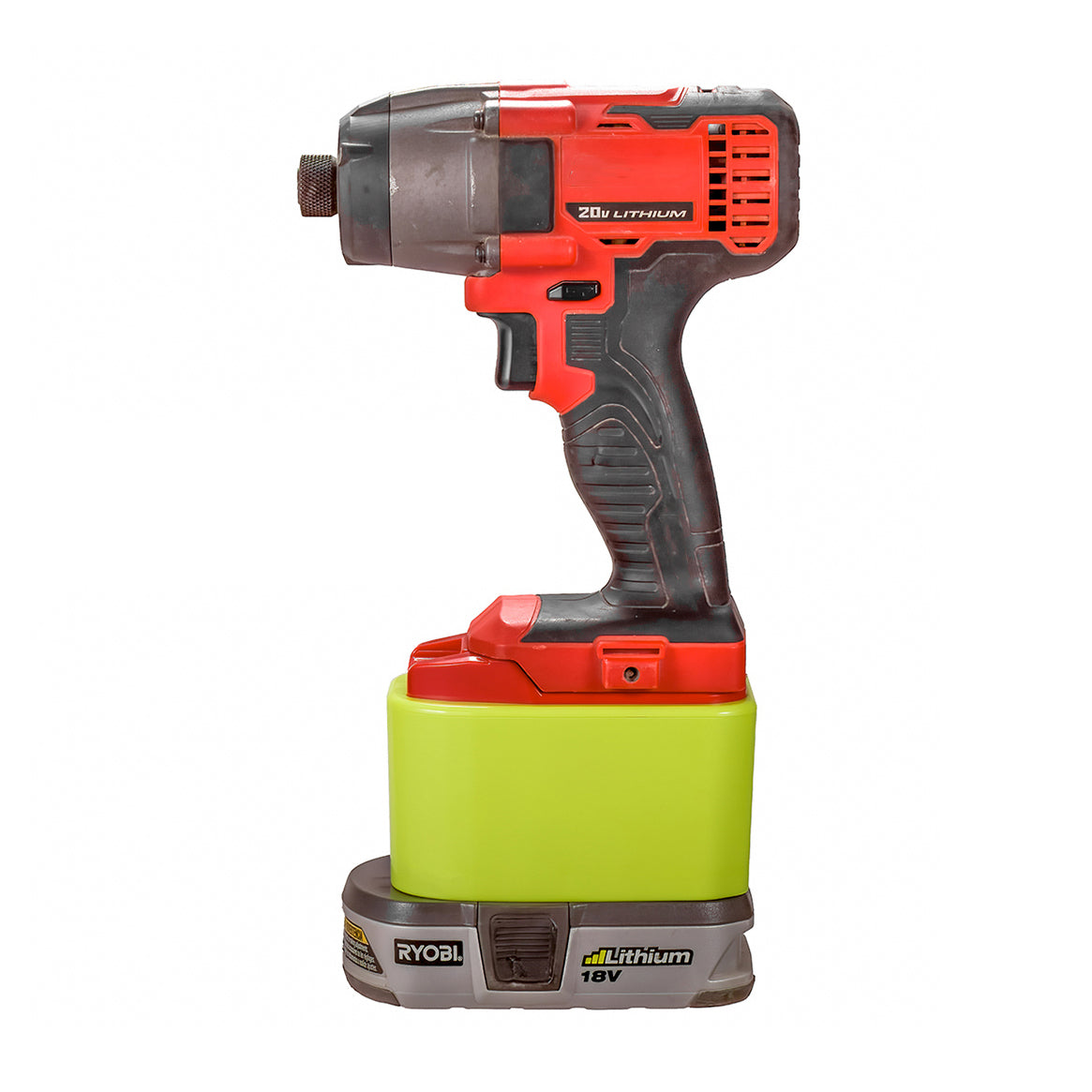 Adaptateur de batterie Ryobi 18V vers Bauer 20V