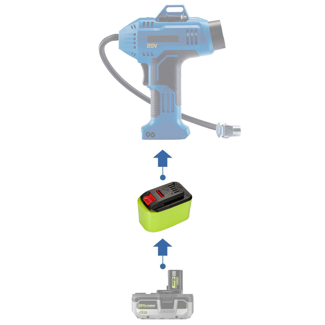 Ryobi 18V à Mastercraft 20V (Bleu) Adaptateur de Batterie