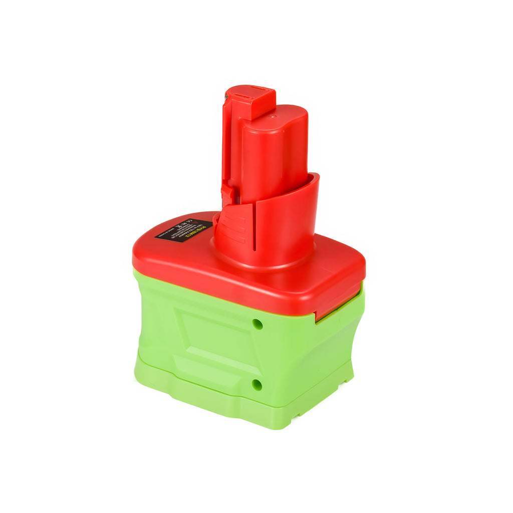 Ryobi 18V ONE+ to Milwaukee M12 battery adapter - Milwaukee tool-side stem with its rails