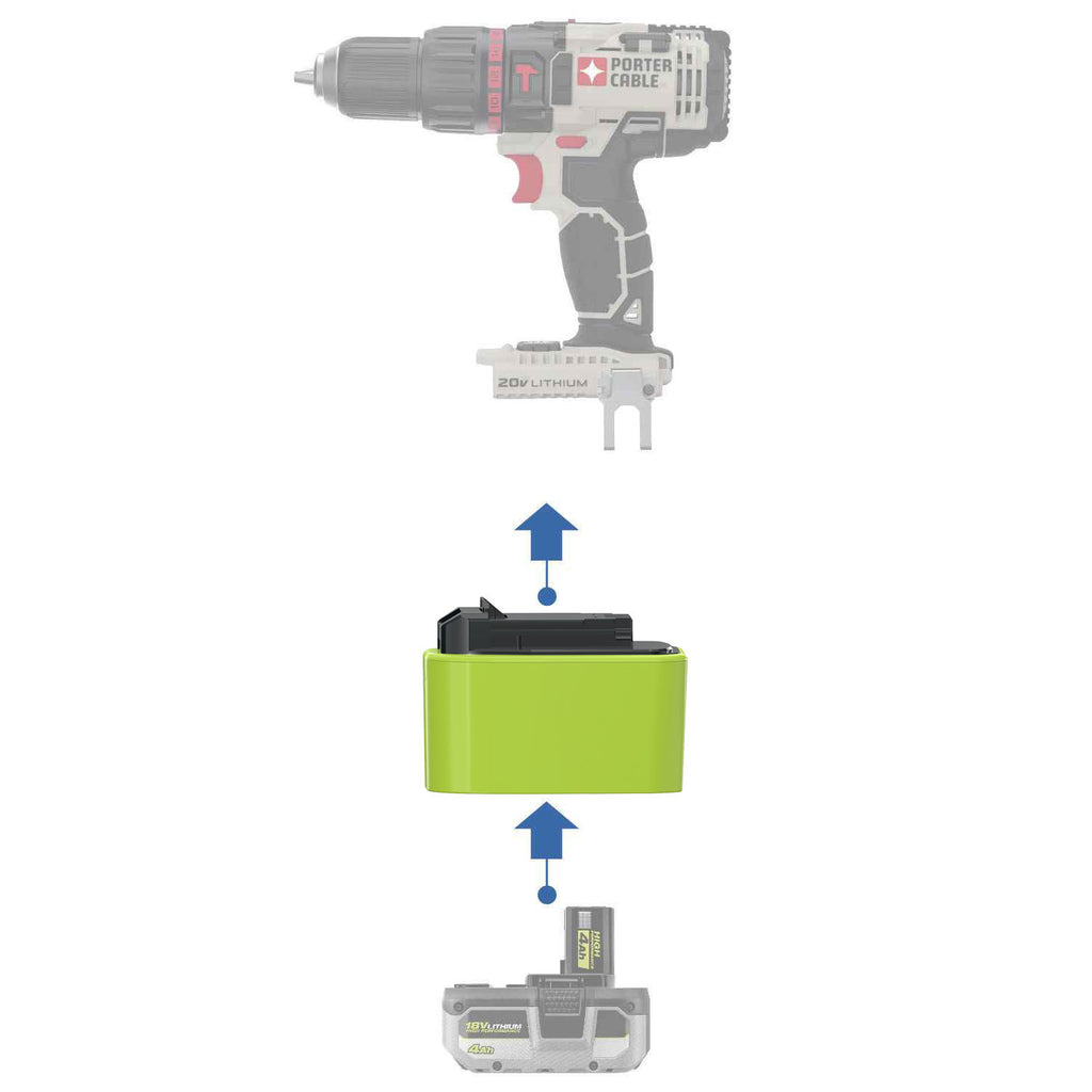 Ryobi 18V ONE+ vers Porter Cable 20V Adaptateur de batterie