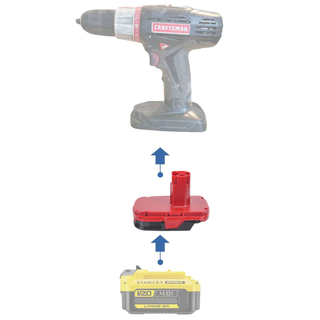 Stanley V20 à Craftsman 19.2V Adaptateur de Batterie