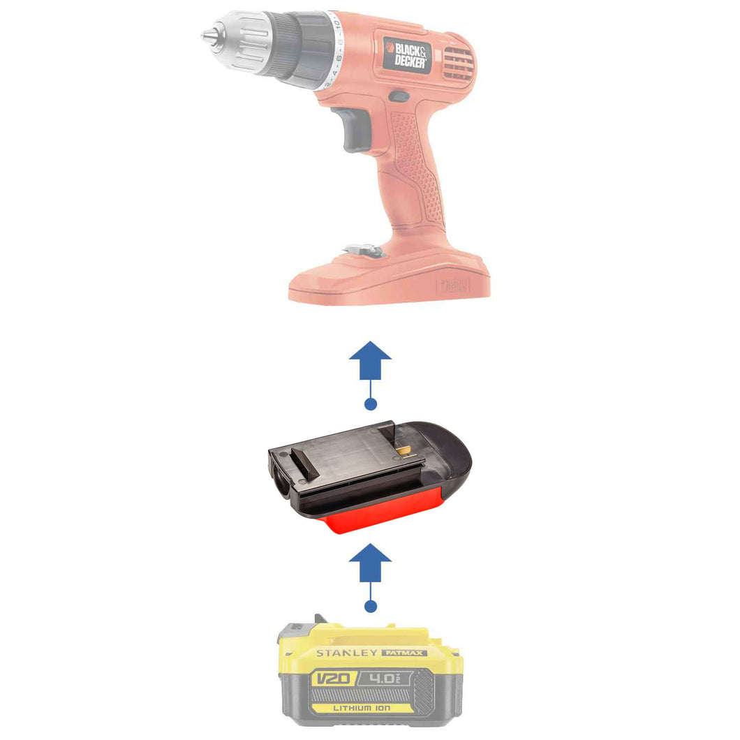 Stanley V20 à Black and Decker 18V Adaptateur de Batterie