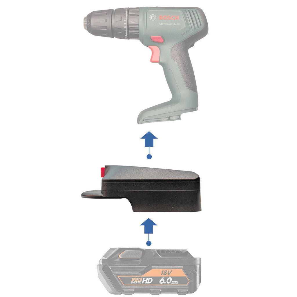 AEG 18V vers Bosch 18V PBA (Vert) Adaptateur de batterie