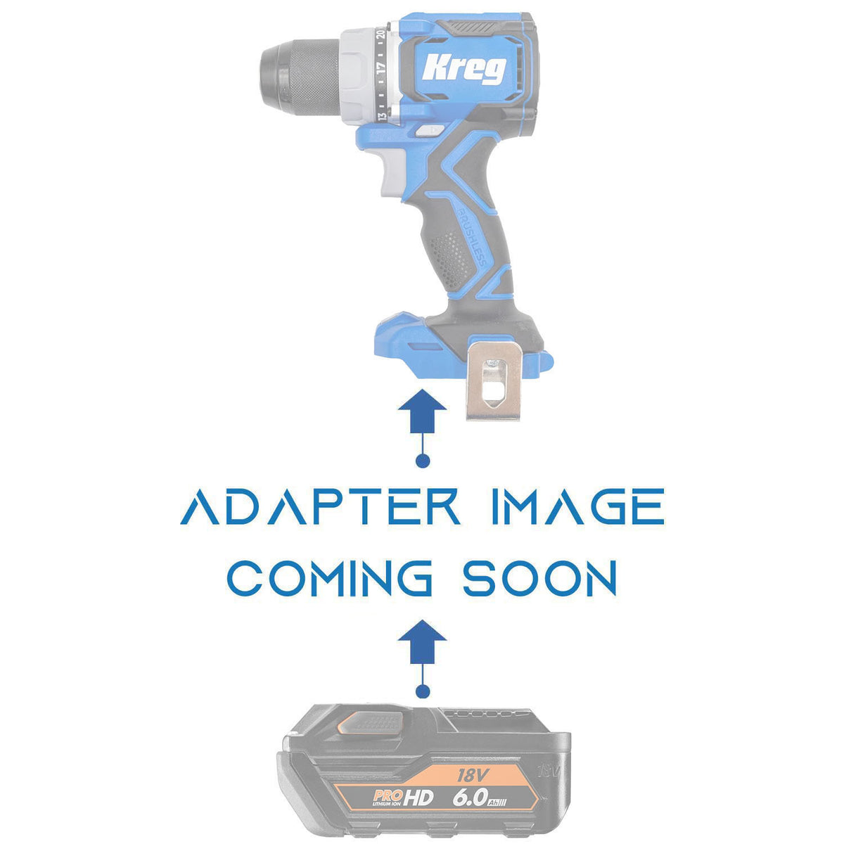AEG 18V vers Kreg 20V Blue Ion Adaptateur de batterie