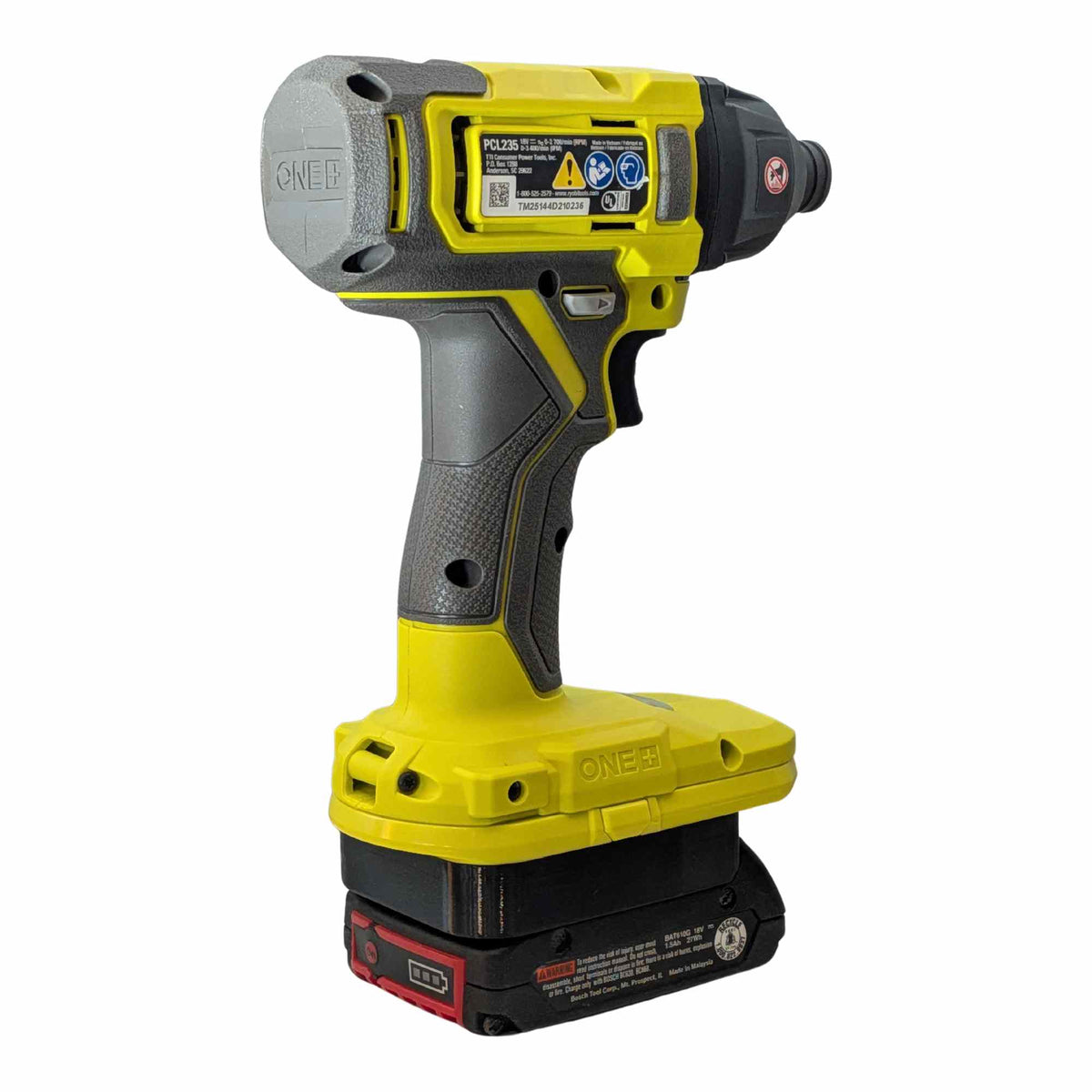 Bosch 18V GBA (Bleu) vers Ryobi 18V ONE+ Adaptateur de batterie
