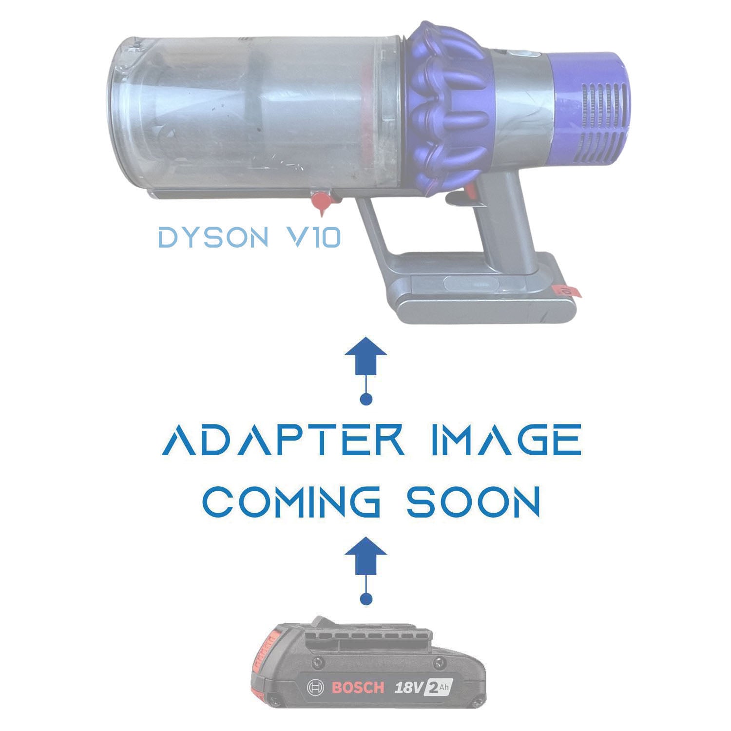 Bosch 18V GBA (Bleu) vers Dyson V10 Adaptateur de batterie