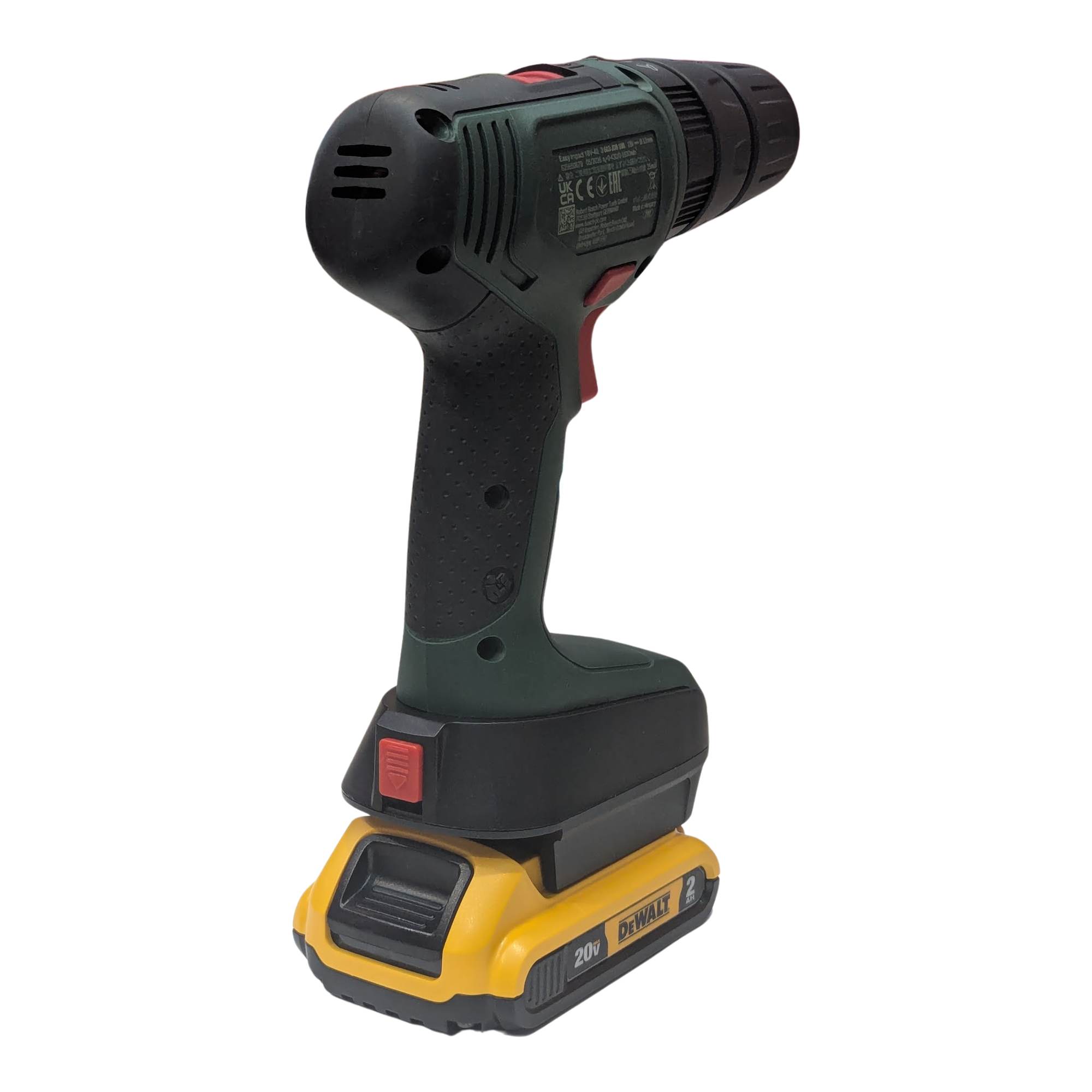 DeWalt 20V MAX vers Bosch 18V PBA (Vert) Adaptateur de batterie