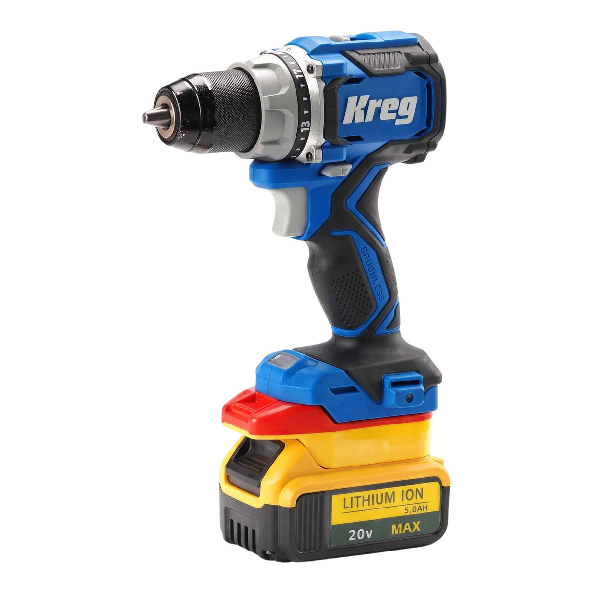 DeWalt 20V MAX vers Kreg 20V Blue Ion Adaptateur de batterie