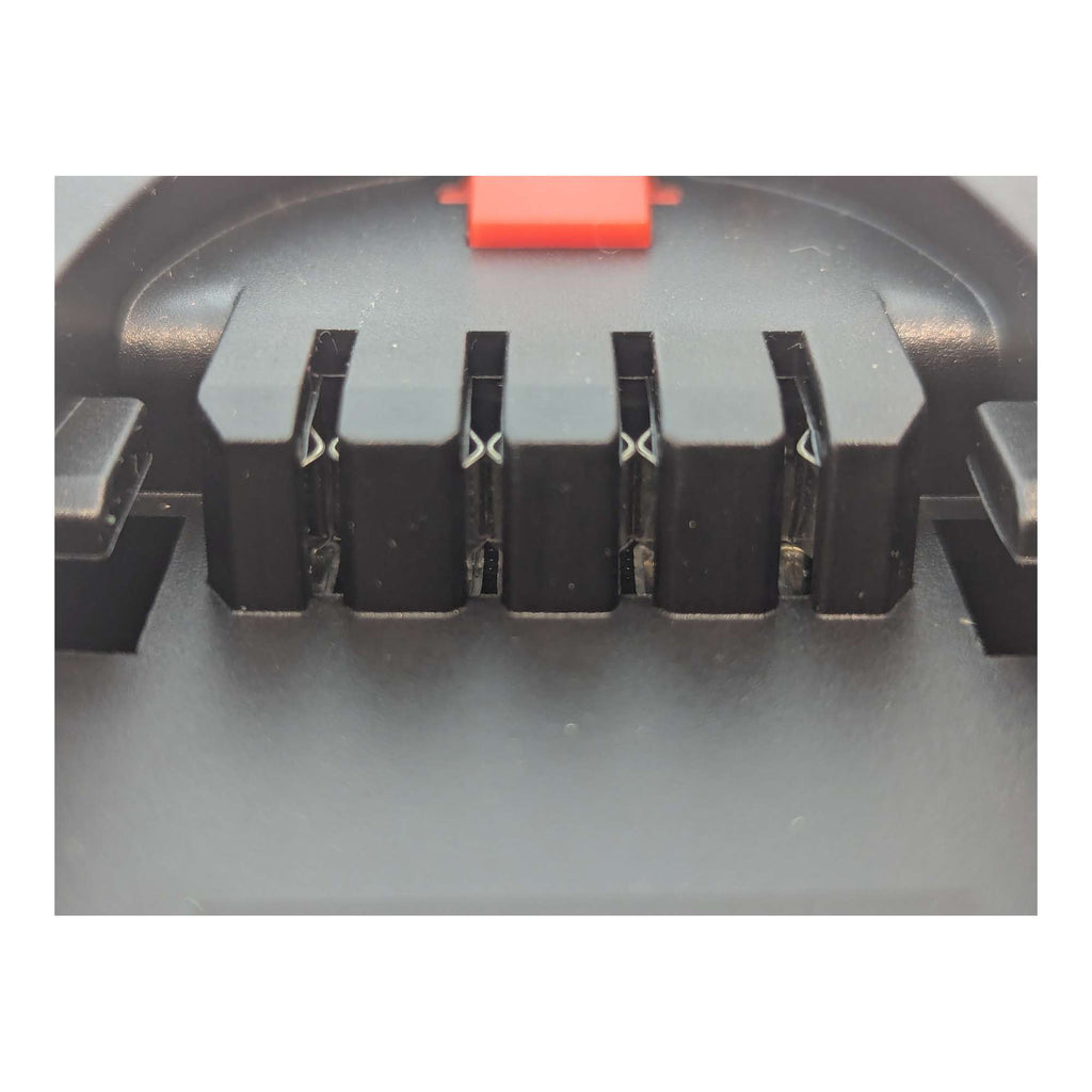 DeWalt 20V MAX to Husqvarna 18V Aspire P4A battery adapter - connector detail