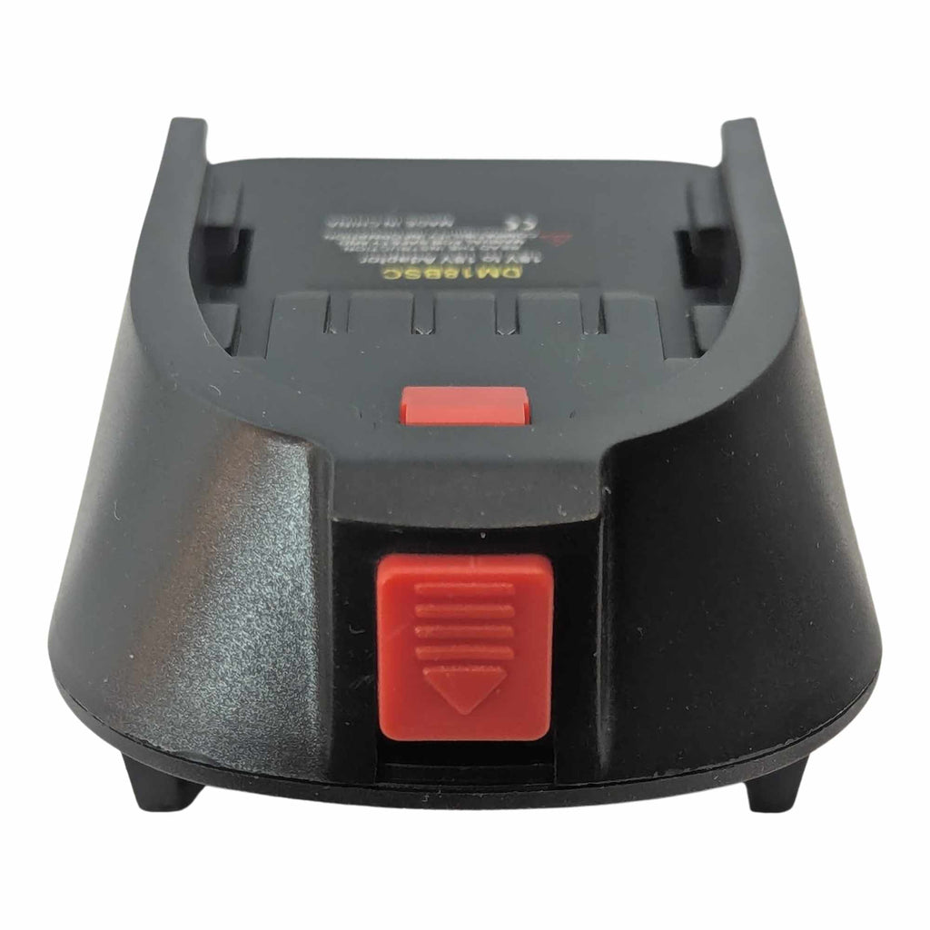 DeWalt 20V MAX to Husqvarna 18V Aspire P4A battery adapter - release button