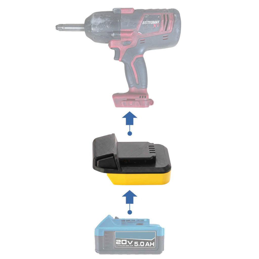 Bauer 20V vers Earthquake 20V XT Adaptateur de batterie
