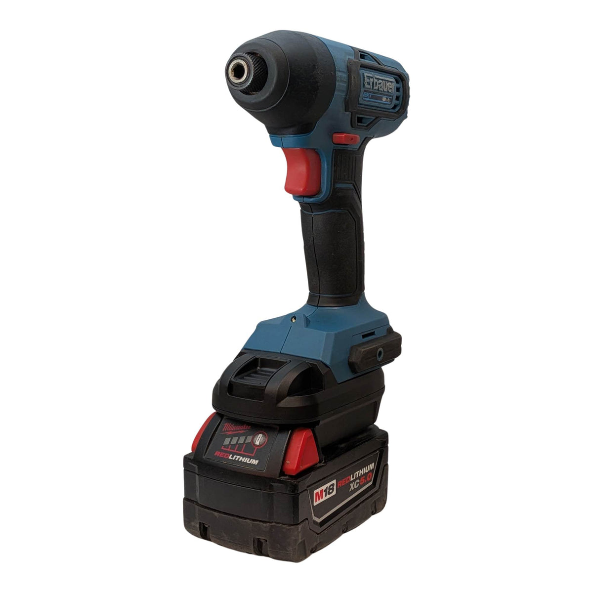 Milwaukee M18 vers Erbauer 18V EXT Adaptateur de batterie