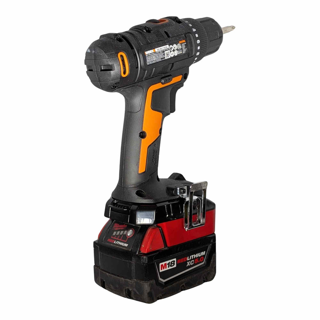 Milwaukee M18 vers WORX 20V PowerShare (Orange) Adaptateur de batterie