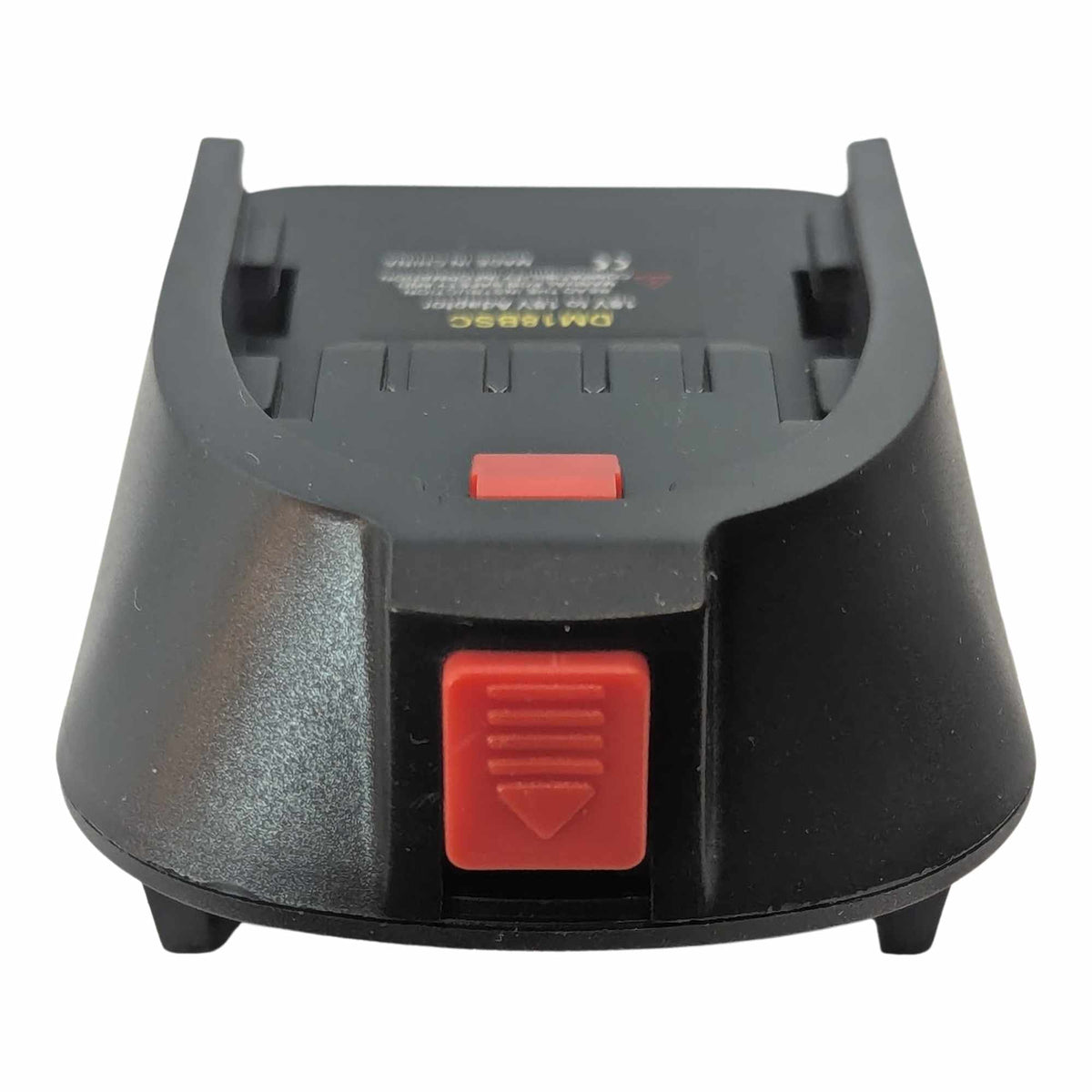 Milwaukee M18 to Husqvarna 18V Aspire P4A battery adapter - release button