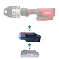 Parkside X20V vers RIDGID 18V ROUGE Adaptateur de batterie