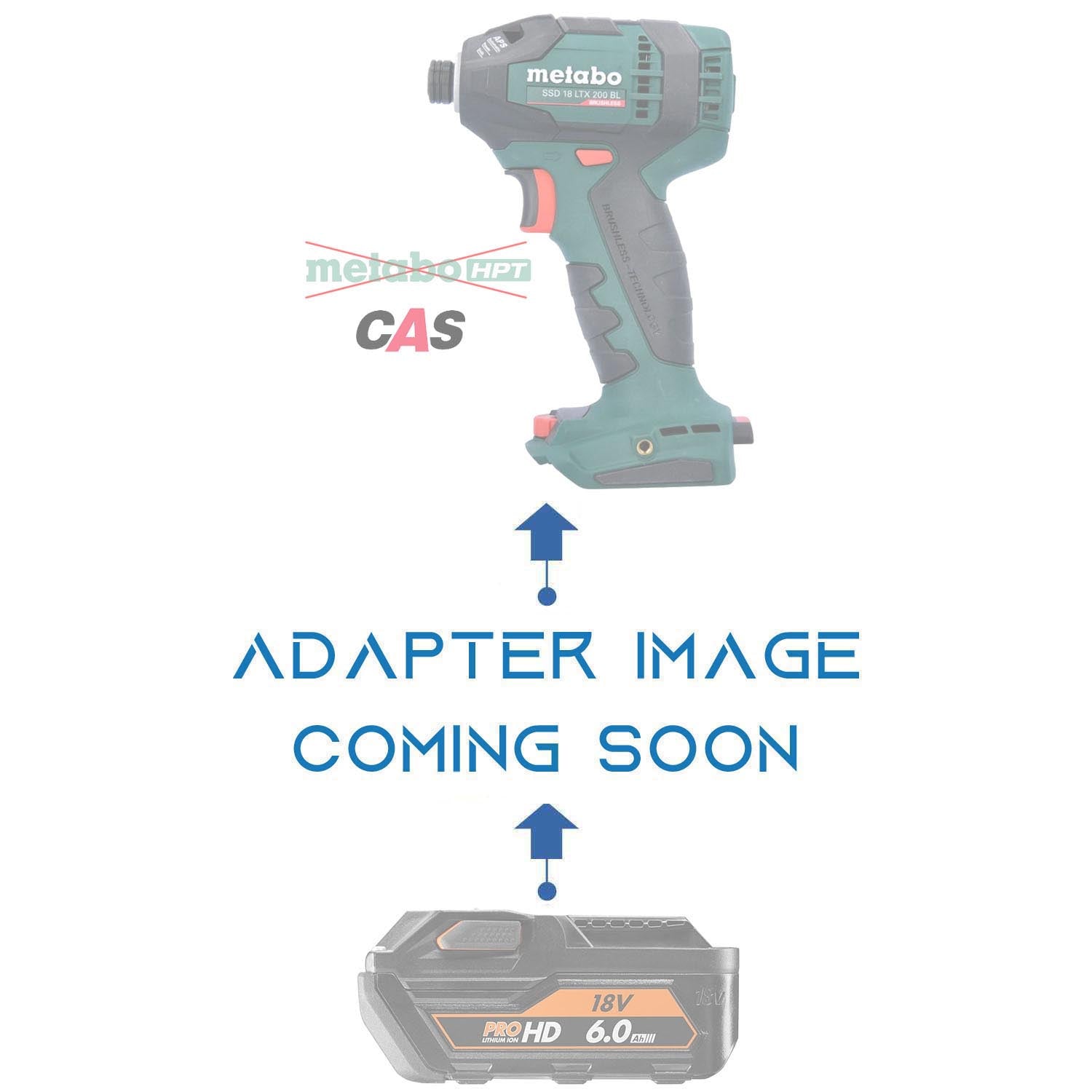 RIDGID 18V vers Metabo CAS 18V Adaptateur de batterie