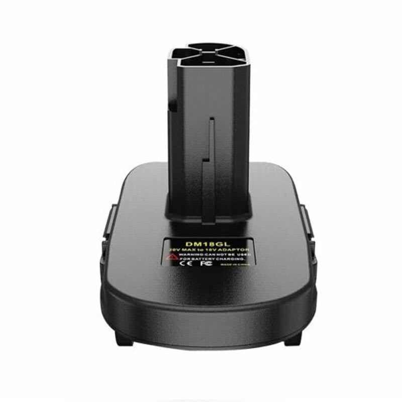 DeWalt 20V MAX to Craftsman 19.2V C3 Ni-Cd battery adapter - front view of the tool-side connection post and printed label