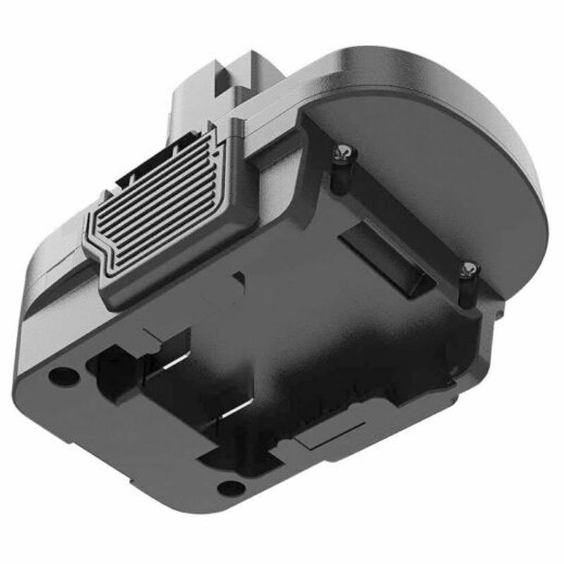 DeWalt 20V MAX to Craftsman 19.2V C3 Ni-Cd battery adapter - battery-side connection with pocket rails and release catch