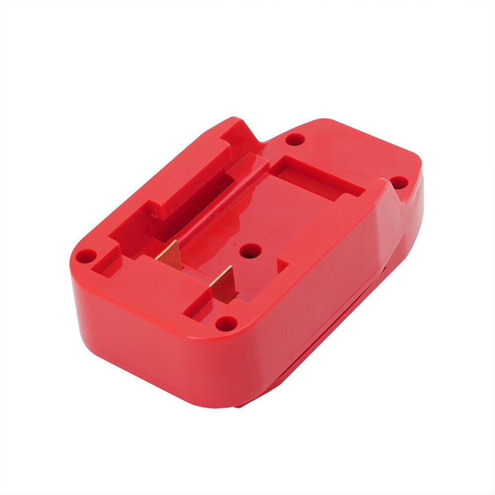 Porter Cable 20V to Craftsman 20V battery adapter - battery-side connection with twin copper blades in the recessed base