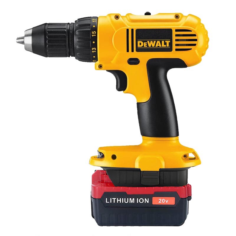 Adaptateur de batterie Porter Cable 20V vers DeWalt 18V